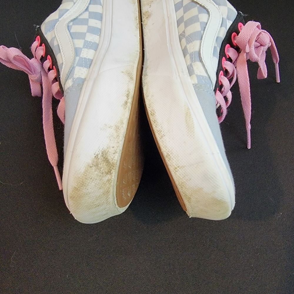 Vans Custom Ward Gray Dawn Checkerboard Sneakers Shoes Women's 5 - Picture 7 of 9